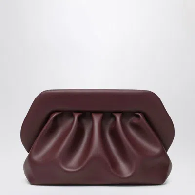 Themoirè Medium Bios Clutch Prune In Red