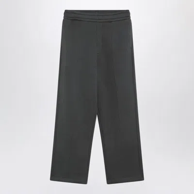 Ami Alexandre Mattiussi Ami Paris Anthracite Grey Ami De Coeur Jogging Trousers Men In Gray