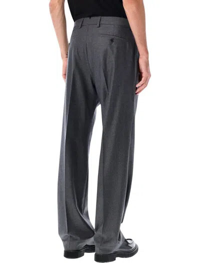 Ami Alexandre Mattiussi Ami Paris Ami Paris Grey Wool Classic Trousers In Gray