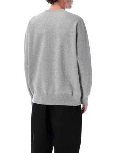 Comme Des Garçons Homme Deux Long Sleeve Crew Neck Sweater For Men In Gray