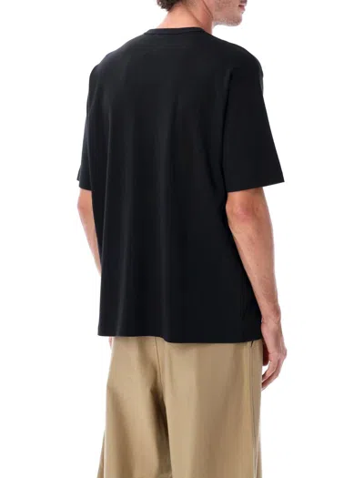 Comme Des Garçons Homme Deux Logo T-shirt For Men Short Sleeves In Black
