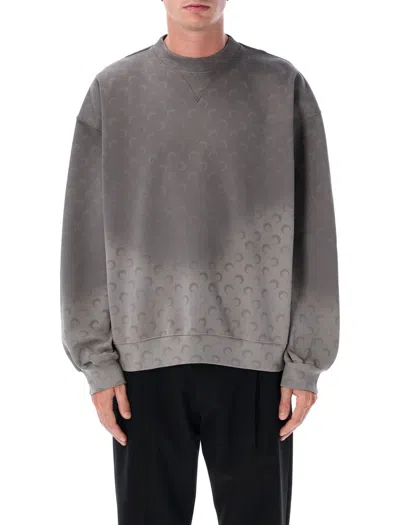 Marine Serre Crewneck Moon Degrade In Gray
