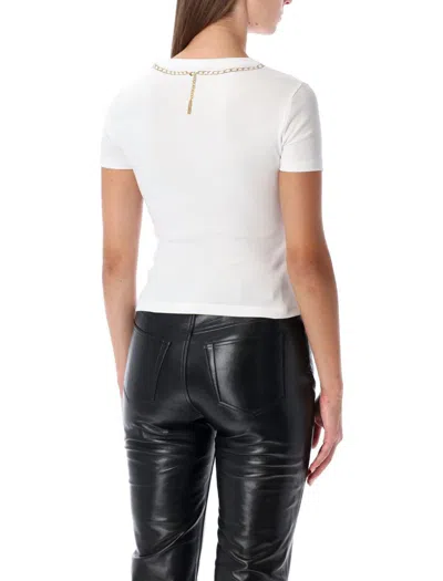 Marine Serre Trompe L Il Jewelry White Jersey Baby Fit T-shirt In White