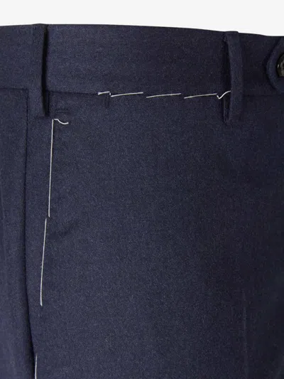 Pt Torino Slim Fit Trousers In Blue