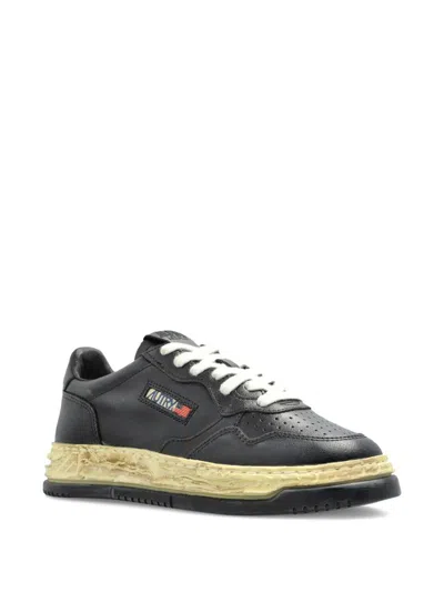 Autry X Maison Mihara Yasuhiro Medialist Low Super Vintage Sneakers In Black