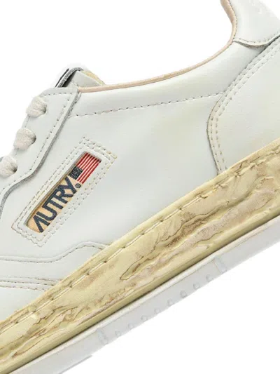 Autry X Maison Mihara Yasuhiro Medialist Low Super Vintage Sneakers In White