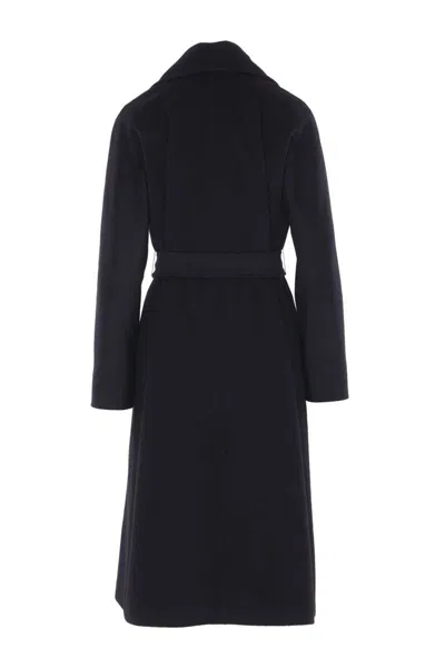 Max Mara Studio Coats In Black