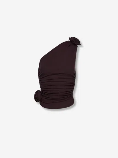 Magda Butrym Asymmetrical Top In Brown