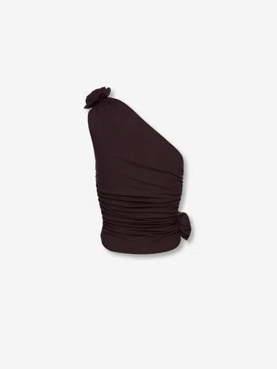 Magda Butrym Asymmetrical Top In Brown
