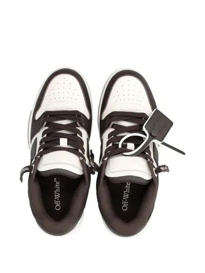 Off-white Out Of Office Leather Sneakers In Brown