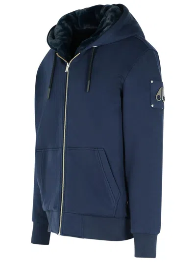 Moose Knuckles Classic Bunny Sweatshirt In Blue