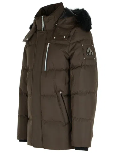 Moose Knuckles Cloud Quilted Coat In Brown