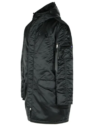 Alpha Industries 'n-3b Uv' Black Nylon Parka In Black