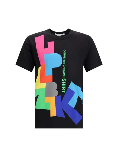 Comme Des Garçons Printed T-shirt In Black