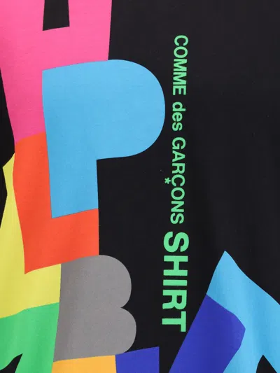 Comme Des Garçons Printed T-shirt In Black
