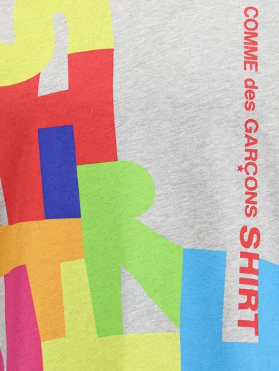 Comme Des Garçons Multicolor Print T-shirt In White