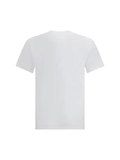 Comme Des Garçons Multicolor Print T-shirt In White