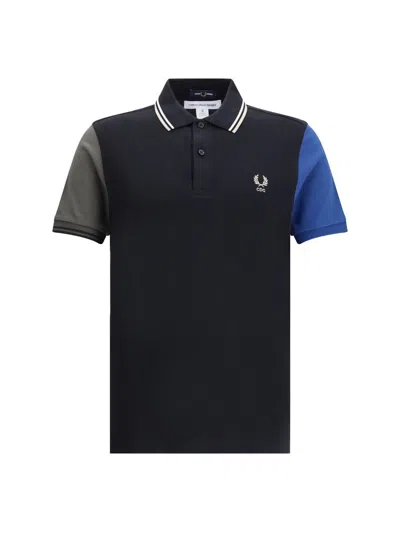 Comme Des Garçons Comme Des Garcons X Fred Perry Short-sleeved Polo Shirt In Black