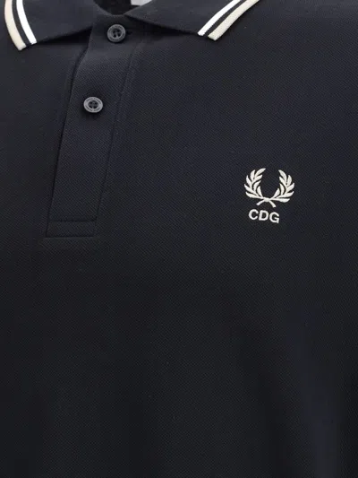 Comme Des Garçons Comme Des Garcons X Fred Perry Short-sleeved Polo Shirt In Black