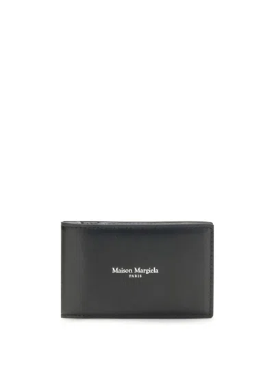 Maison Margiela Black Bifold Card Holder In Black