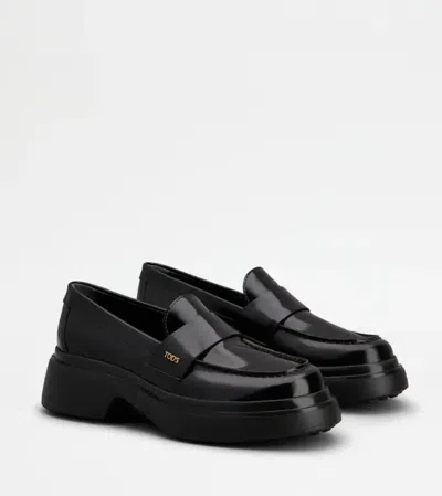 Tod's Flat Shoes In Black