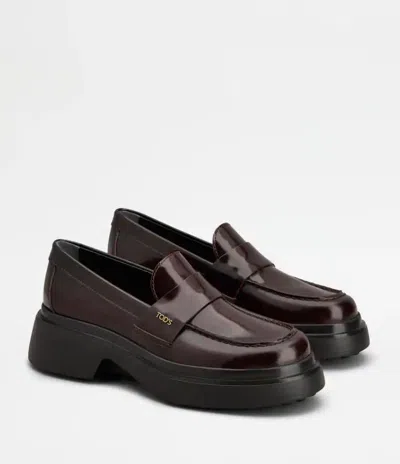 Tod's Flat Shoes In Brown