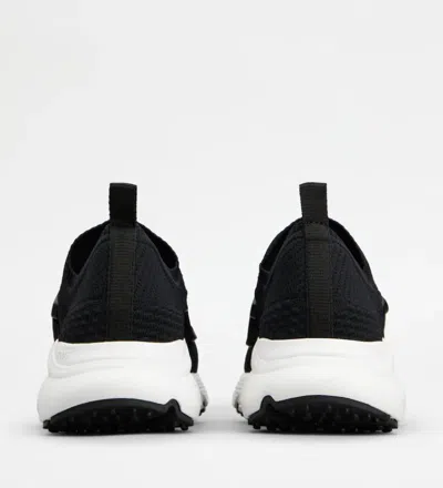 Tod's Leather-trimmed Stretch-knit Slip-on Sneakers In Multi