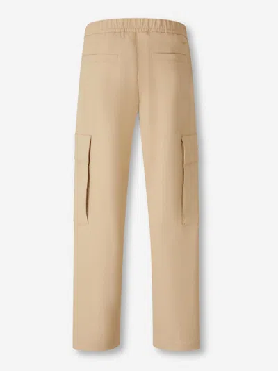 Laminar Elastic-waistband Cargo-pocket Trousers In Neutral