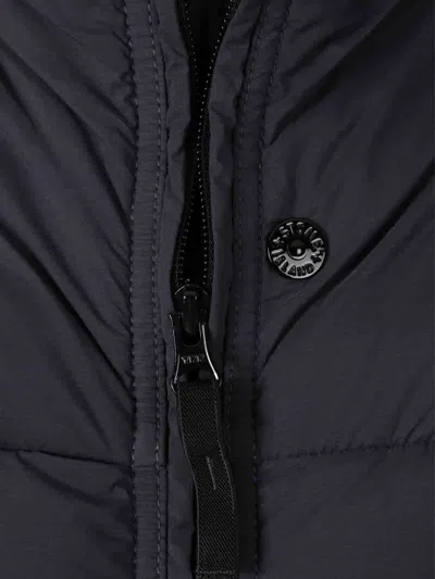 Stone Island Seamless And Anti-drop Hooded Down Jacket Clothing In Blue