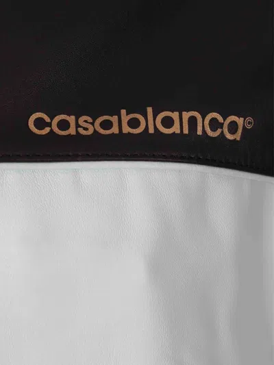 Casablanca Leather Jacket In Black Leather In Black