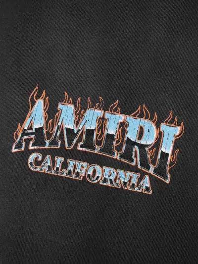 Amiri Sunny Place Logo-print Cotton-blend Jersey T-shirt In Black