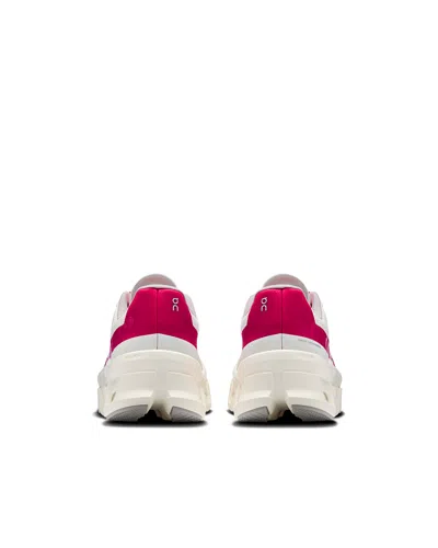 On Cloudmster Sneakers With Sculpted Sole And Bold Accents In White