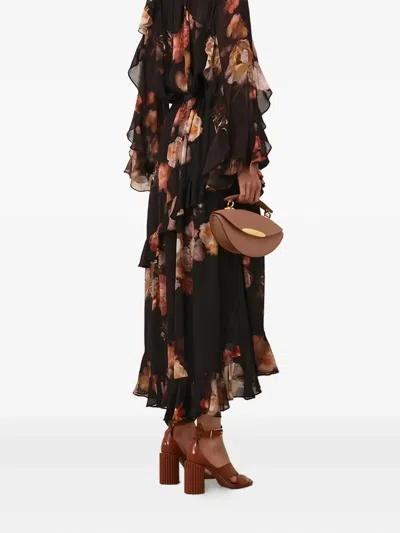 Zimmermann Hypnotic Ruffled Blouse In Black