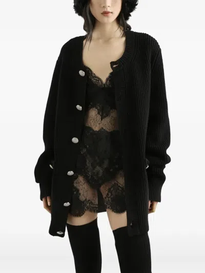 Dolce & Gabbana Virginwool Cardigan In Black