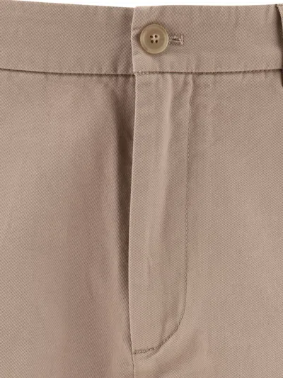 Acne Studios Face Patch Logo Pants In Neutral