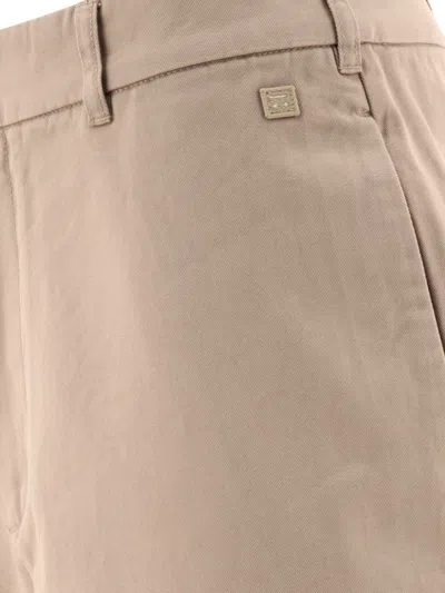 Acne Studios Face Patch Logo Pants In Neutral