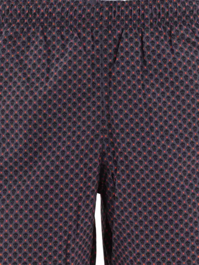 Alexander Mcqueen Alexander Mc Queen Skull Dots Swim Shorts In Gray