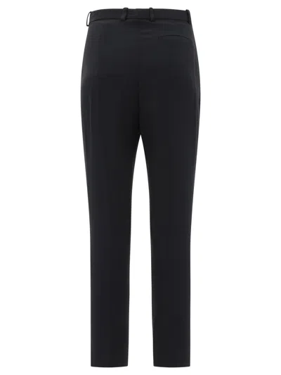 Alexander Mcqueen Crepe Pants With Straight Legs In 1000