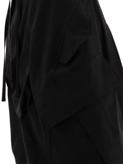 Alexander Mcqueen Women Oversize Cargo Trousers In Black