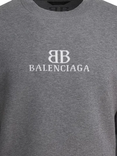 Balenciaga Crewneck Sweater 818422t3368 1380 In Gray