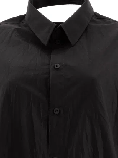 Balenciaga Suspended Shirt Dress In Black