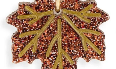 Leith Leaf Drop Earrings In Gold