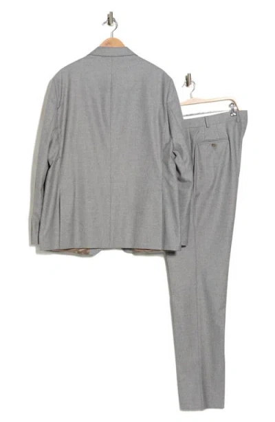 Jack Victor Marcus Peak Lapel Wool & Cotton Blend Suit In Animal Print