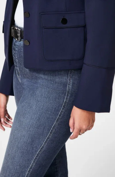 Spanx ® Ponte Bomber Jacket In Blue
