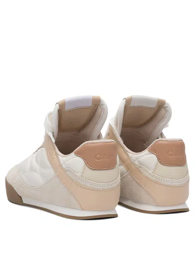Chloé Chloè Kick Leather Sneakers In White