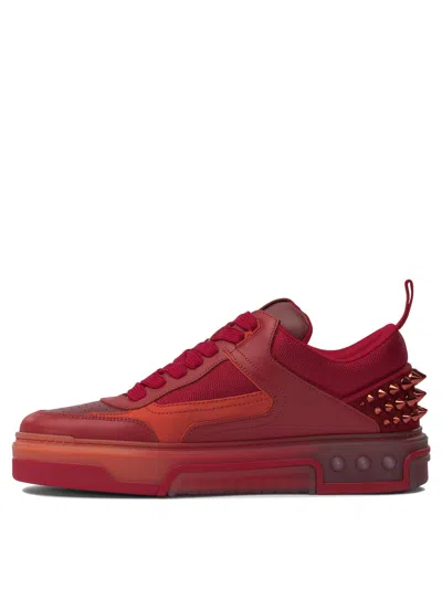 Christian Louboutin Sneakers Men Red In Burgundy