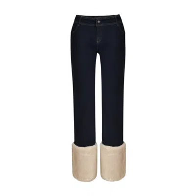 Ow Collection Desi Jeans In Animal Print