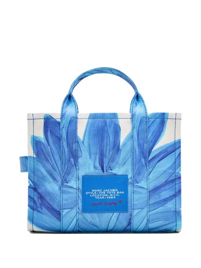Marc Jacobs X David Shrigley The Canvas Medium Tote Bag In Blue