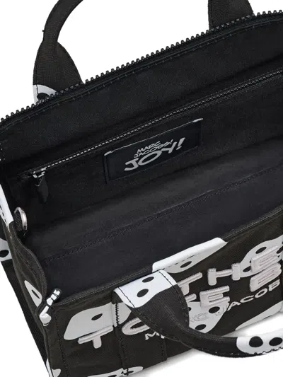 Marc Jacobs X Derrick Adams Small Dice-print Tote Bag In Black