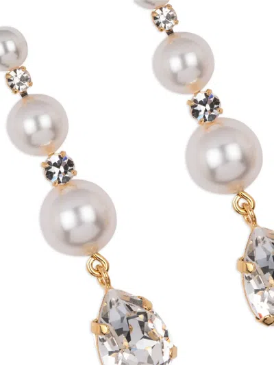 Jennifer Behr Corisande 18k Gold-plated Crystal Earrings In Gold
